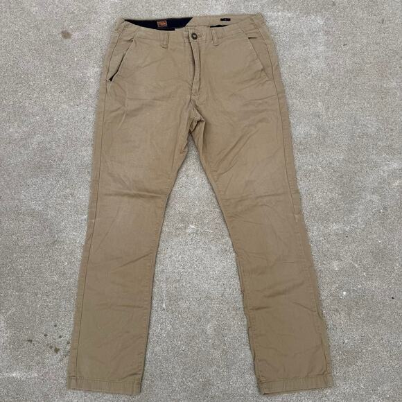 Volcom Facet Chino Pants - Men's Size 36 - Khaki Cotton - Picture 1 of 8